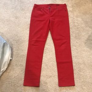 Red jeans